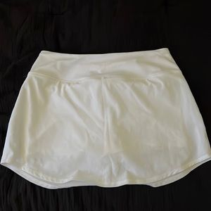 White colored skirt with built in shorts from Pink